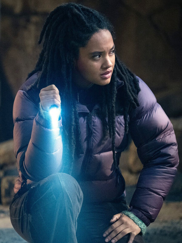 May Monarch Legacy Of Monsters Season 01 Purple Puffer Jacket