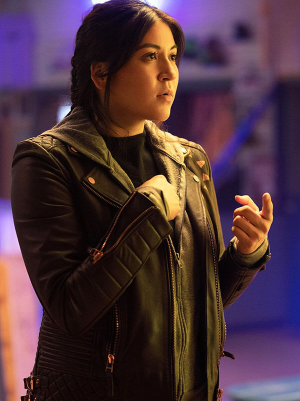 Maya Lopez Echo Season 01 Black Leather Biker Jacket