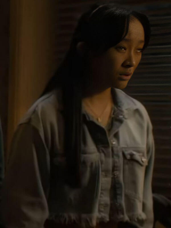 Megan Until Dawn 2025 Blue Jacket