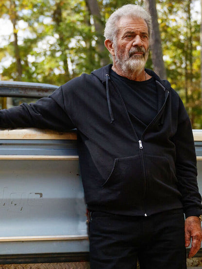 Mel Gibson Hunting Season S 01 Black Track Jacket