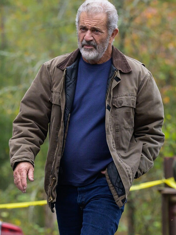 Mel Gibson Hunting Season S 01 Brown Cotton Jacket