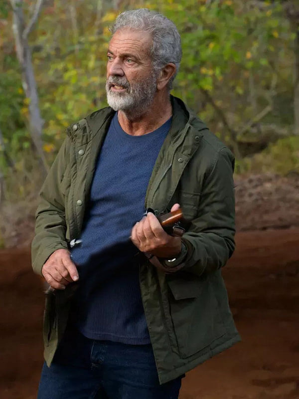 Mel Gibson Hunting Season S 01 Green Cotton Jacket