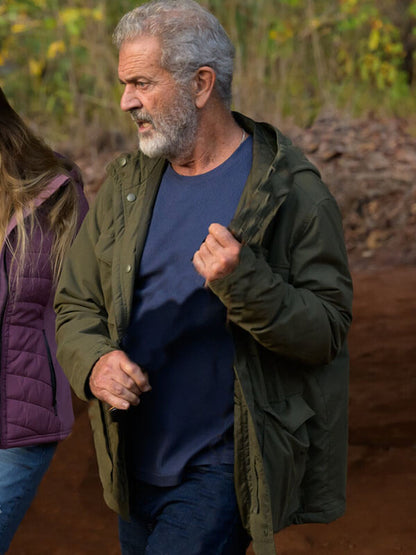 Mel Gibson Hunting Season S 01 Green Cotton Jacket