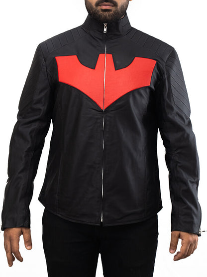 Mens Batman Vintage Black Leather Jacket