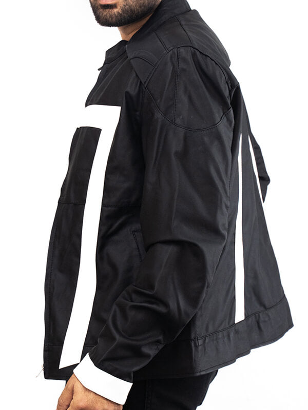 Mens Black Ghost Rider Leather Jacket