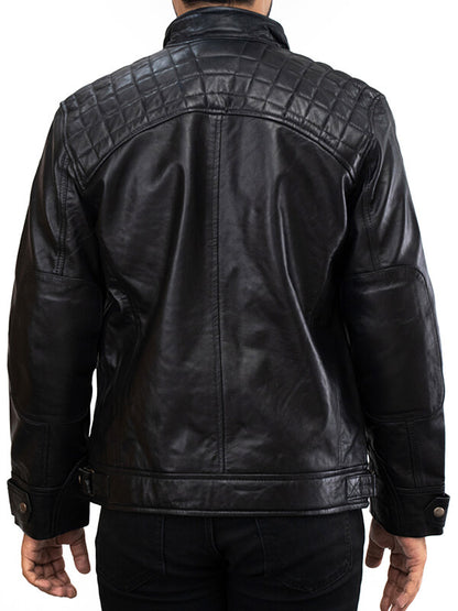 Mens Black Leather Jacket