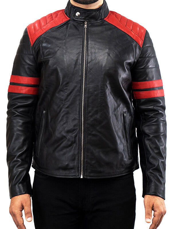 Mens Cafe Racer Leather Jacket 