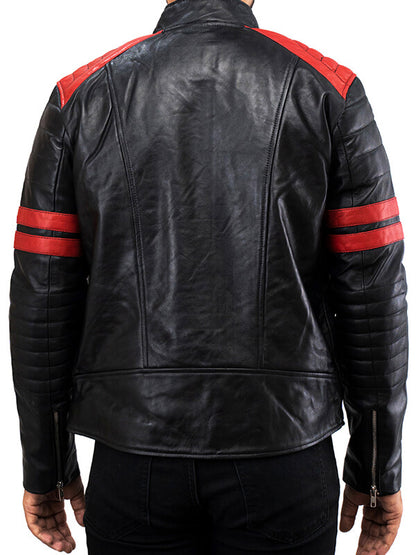 Mens Cafe Racer Leather Jacket 