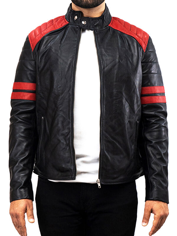 Mens Cafe Racer Leather Jacket