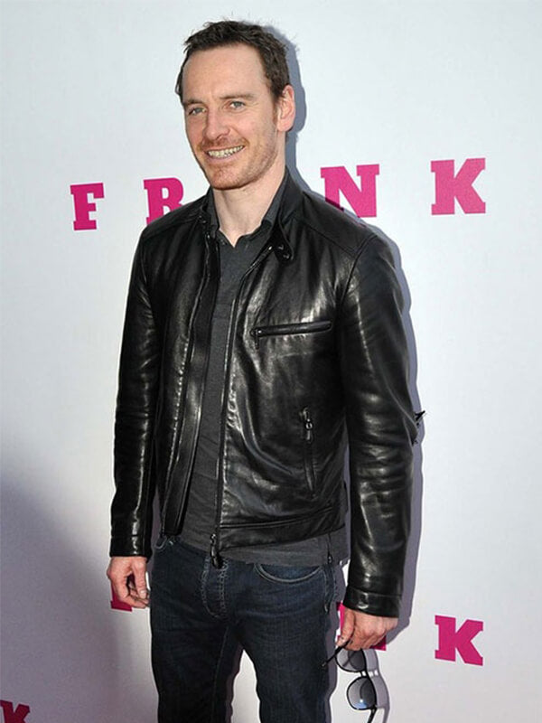 Michael Fassbender Black Leather jacket