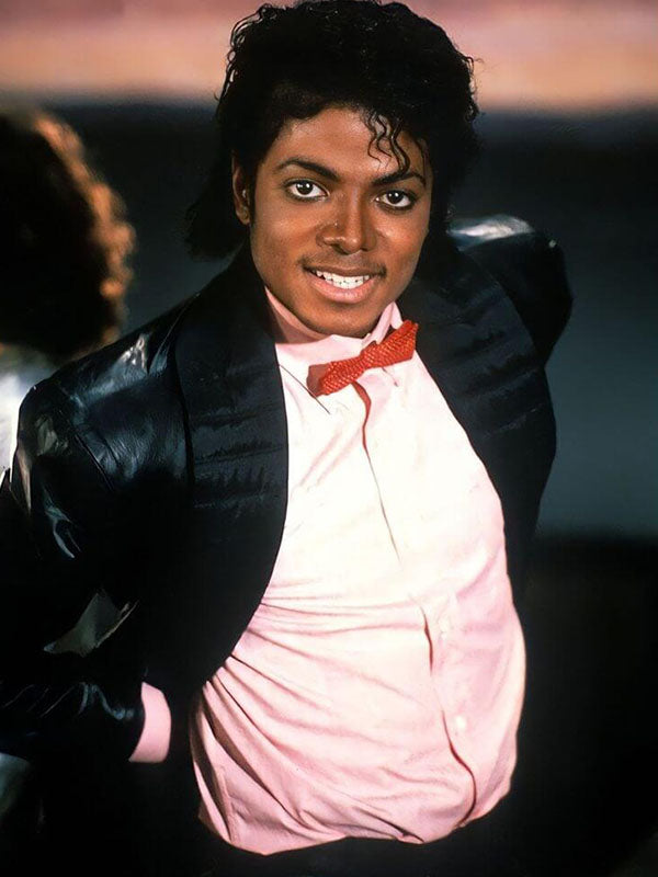 Michael Jackson Billie Jean Black Leather Blazer