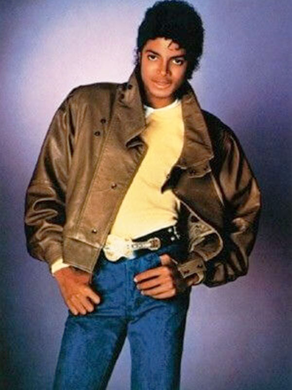 Michael Jackson Billie Jean Brown Leather Jacket