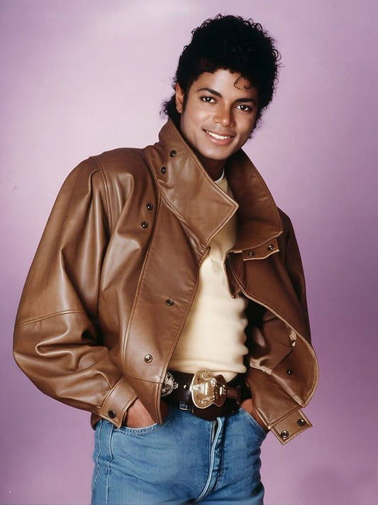 Michael Jackson Billie Jean Brown Leather Jacket