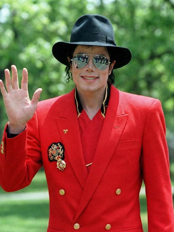 Michael Jackson Los Angeles Spotting Red Cotton Blazer