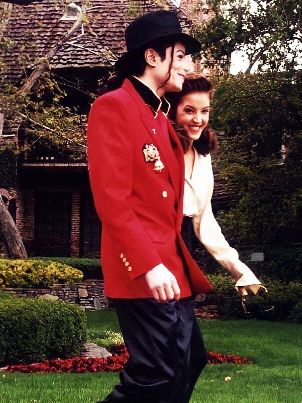 Michael Jackson Los Angeles Spotting Red Cotton Blazer