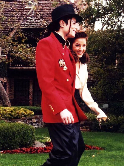 Michael Jackson Los Angeles Spotting Red Cotton Blazer