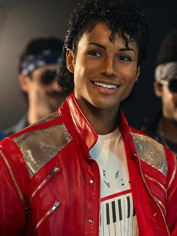 Michael Jackson Michael 2025 Red Leather Jacket