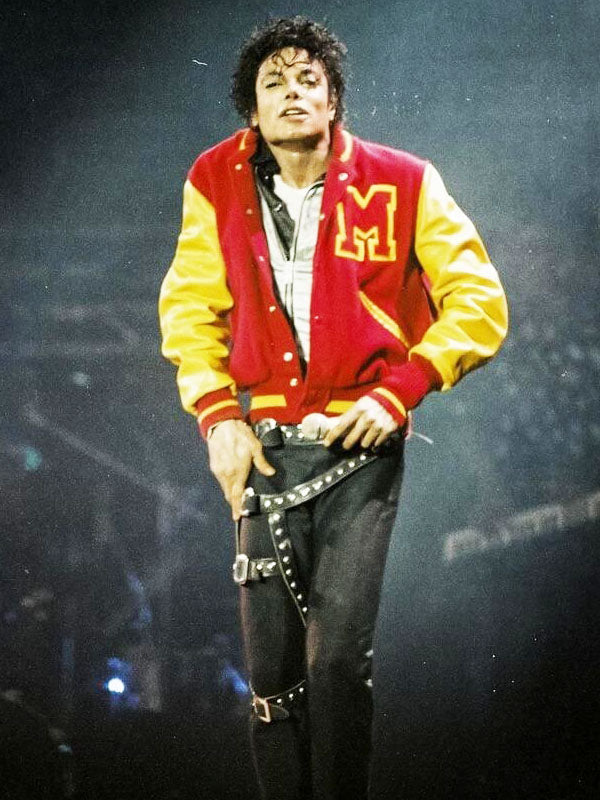 Michael Jackson Thriller Red Varsity Jacket
