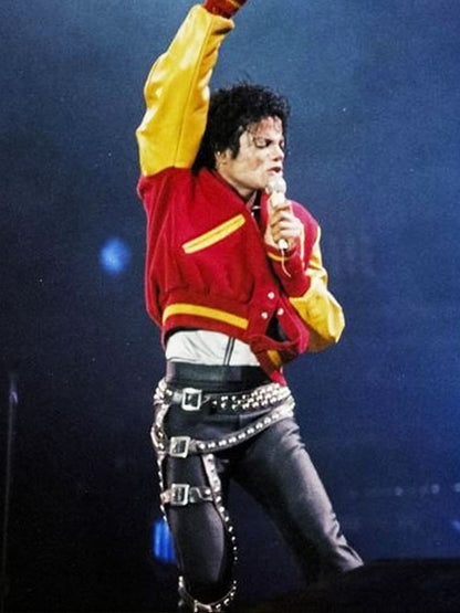 Michael Jackson Thriller Red Varsity Jacket