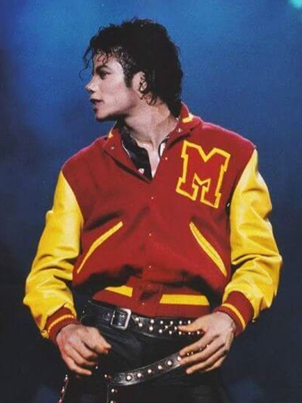 Michael Jackson Thriller Red Varsity Jacket