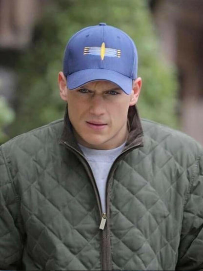 Michael Scofield Prison Break Season 02 Green Quilted Jacket