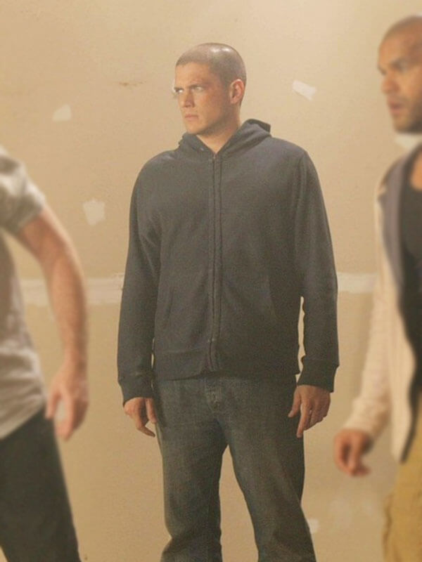 Michael Scofield Prison Break Season 02 Grey Track Hoodie