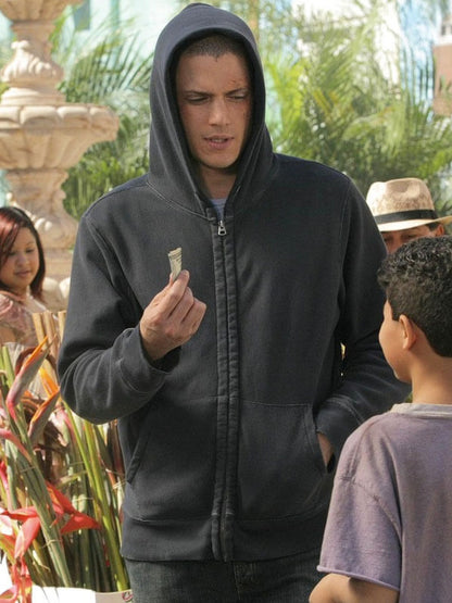 Michael Scofield Prison Break Season 02 Grey Track Hoodie