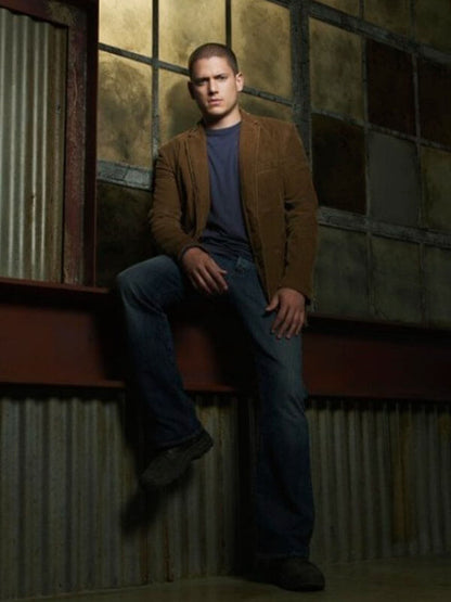 Michael Scofield Prison Break Season 04 Brown Corduroy Jacket