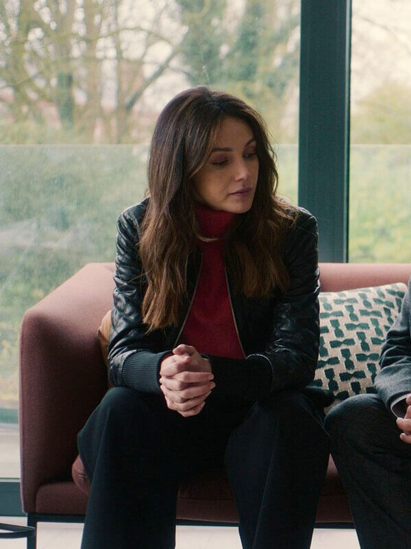 Michelle Keegan Fool Me Once 2024 Black Quilted Jacket