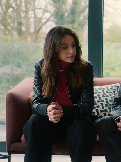 Michelle Keegan Fool Me Once 2024 Black Quilted Jacket