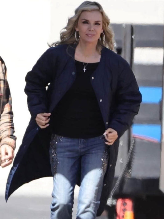 Michelle Pfeiffer Margo's Got Money Trouble Season 01 Black Quilted Jacket