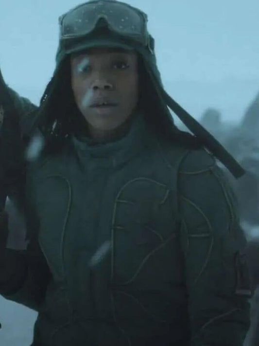 Mickey 17 2025 Naomi Ackie Green Jacket