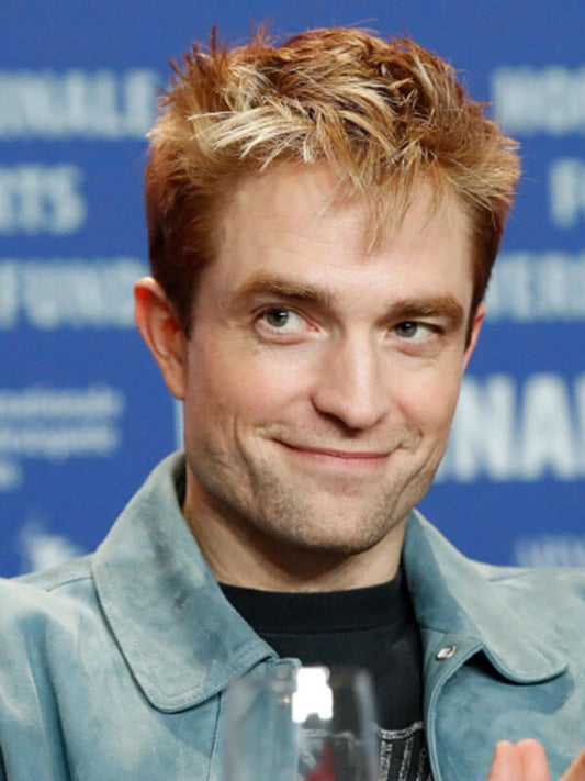 Mickey 17 2025 Robert Pattinson Blue Suede Leather 