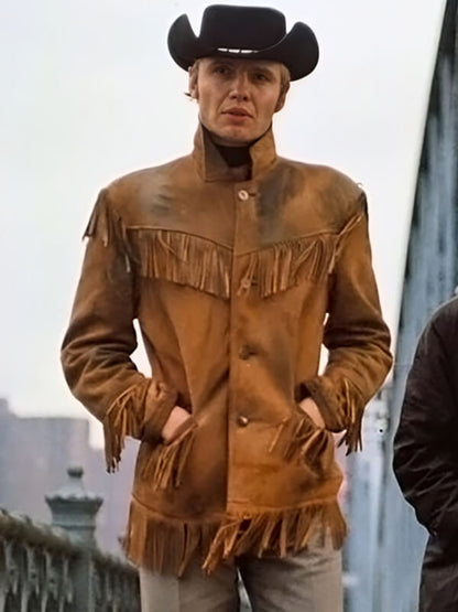  Midnight Cowboy 1969 Jon Voight Brown Leather Jacket