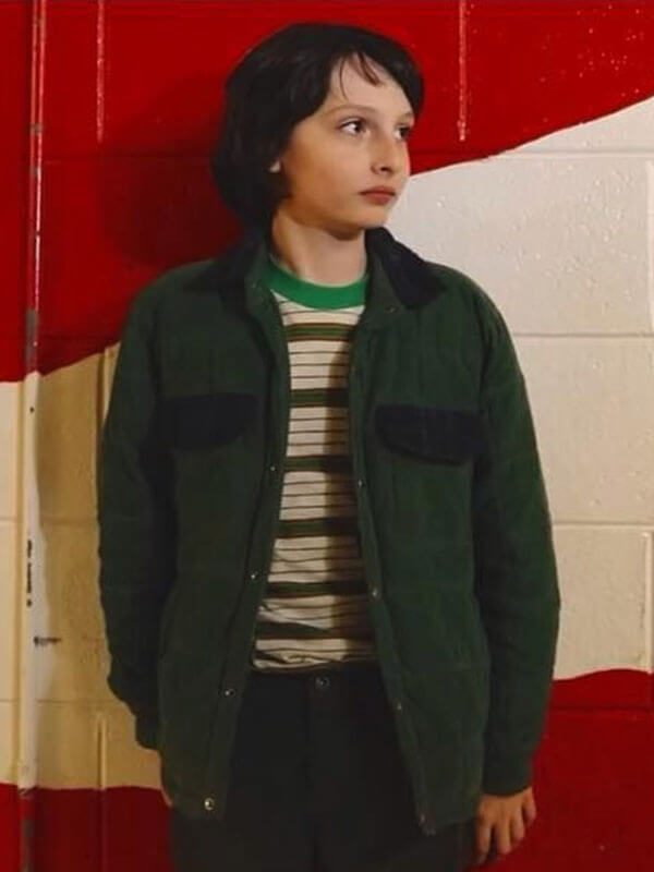Mike Wheeler Stranger Things Season 01 Green Quilted Jacket