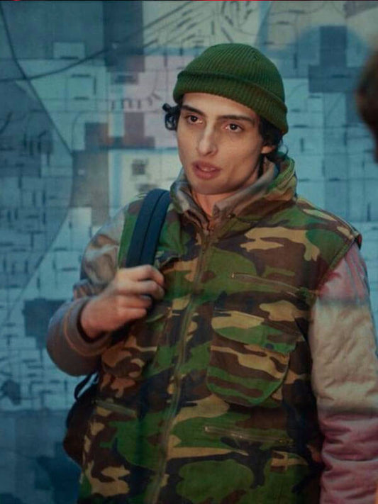 Mike Wheeler Stranger Things Season 05 Green Camo Vest