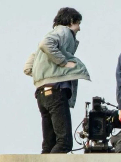 Mike Wheeler Stranger things Season 5 Grey Bomber Jacket