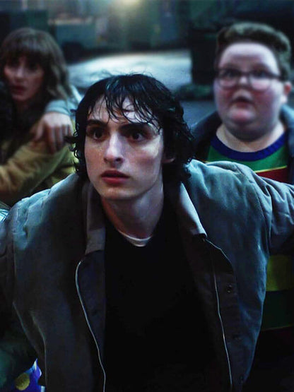 Mike Wheeler Stranger things Season 5 Grey Bomber Jacket
