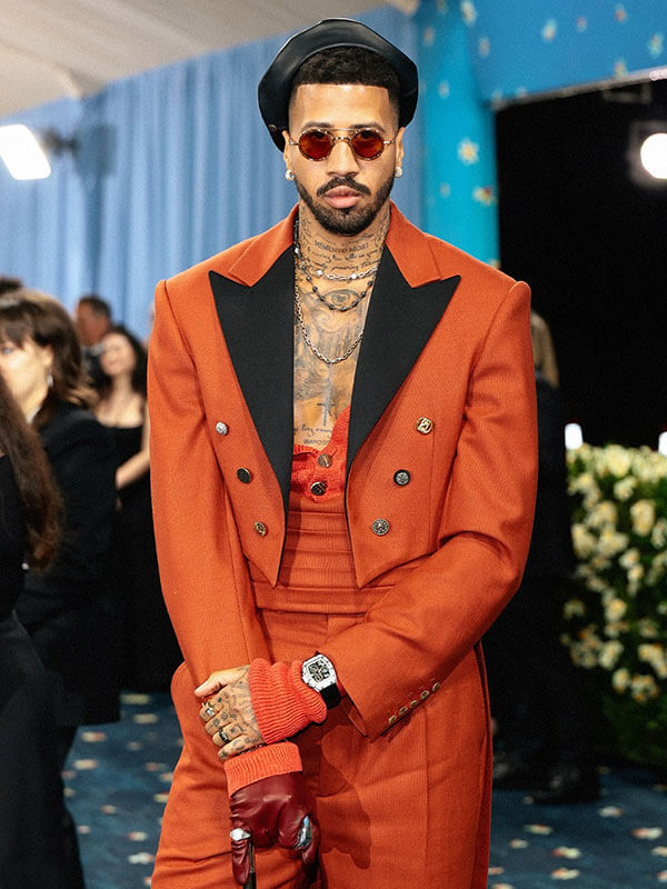 Miles Chamley Watson Met Gala 2026 Red Tailcoat