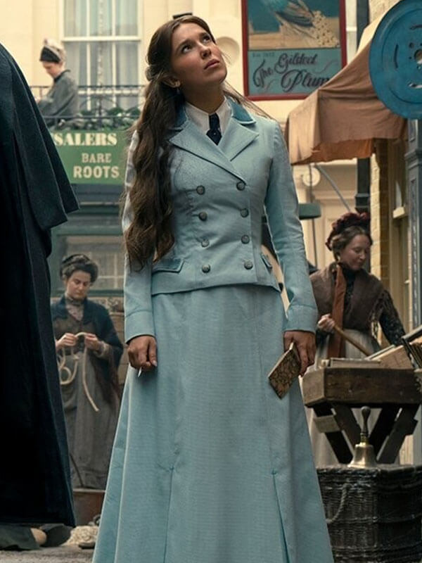 Millie Bobby Brown Elona Holmes 3 2026 Blue Suit Blazer