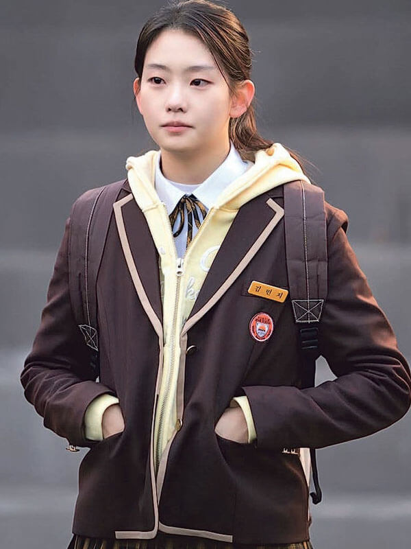 Min Ji Agent Kim Reactivated Season 01  Brown Suite Blazer 