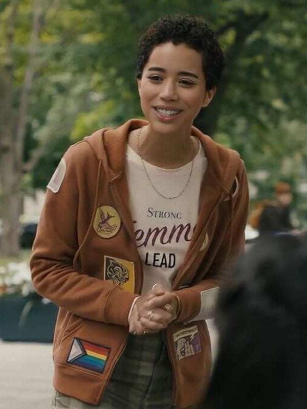 Mindy Scream 6 Brown Wool Jacket