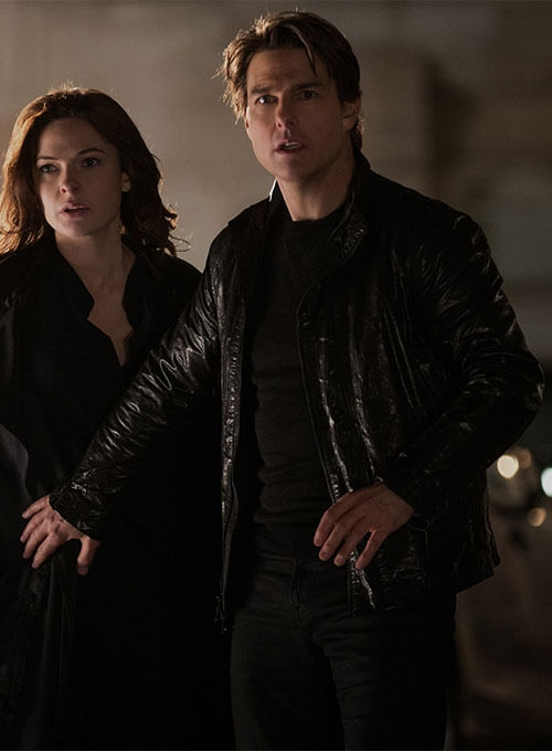 Mission Impossible Rogue Nation 2015 Tom Cruise Leather Jacket