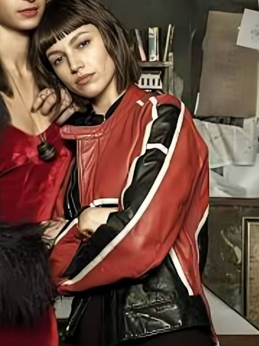 Money Heist 2017 Ursula Corbero Multi Leather Jacket