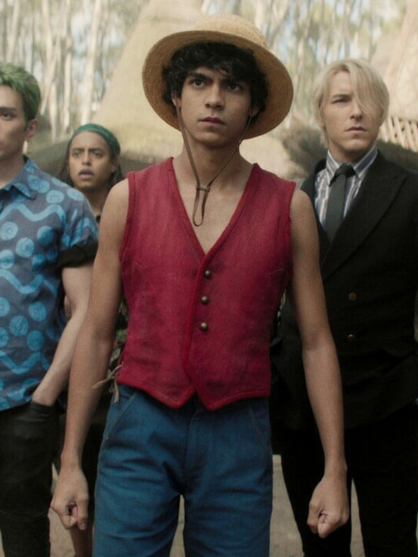 Monkey D Luffy One Piece Live Season 01 Red Cotton Vest 