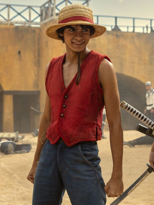 Monkey D Luffy One Piece Live Season 01 Red Cotton Vest 