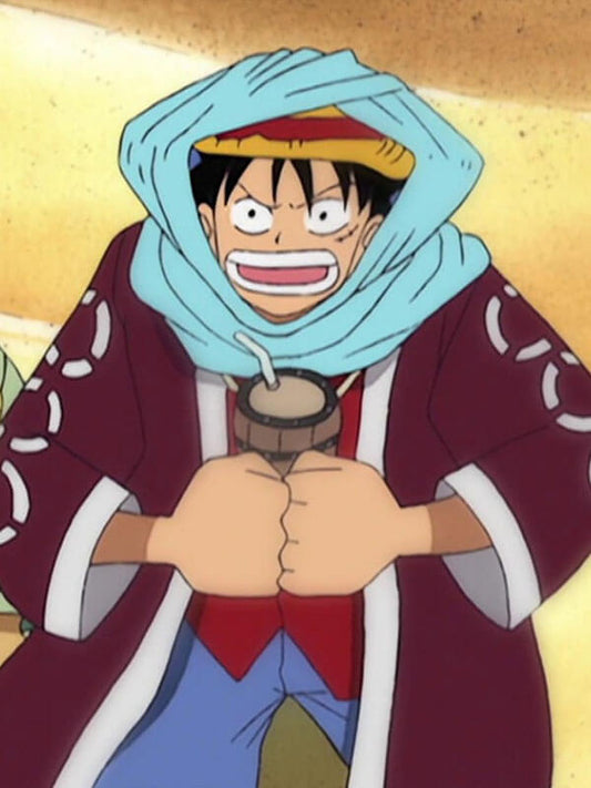 Monkey D Luffy One Piece Maroon Wool Coat