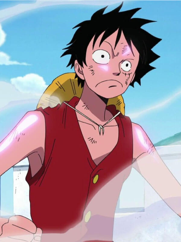 Monkey D Luffy One Piece Red Cotton Vest