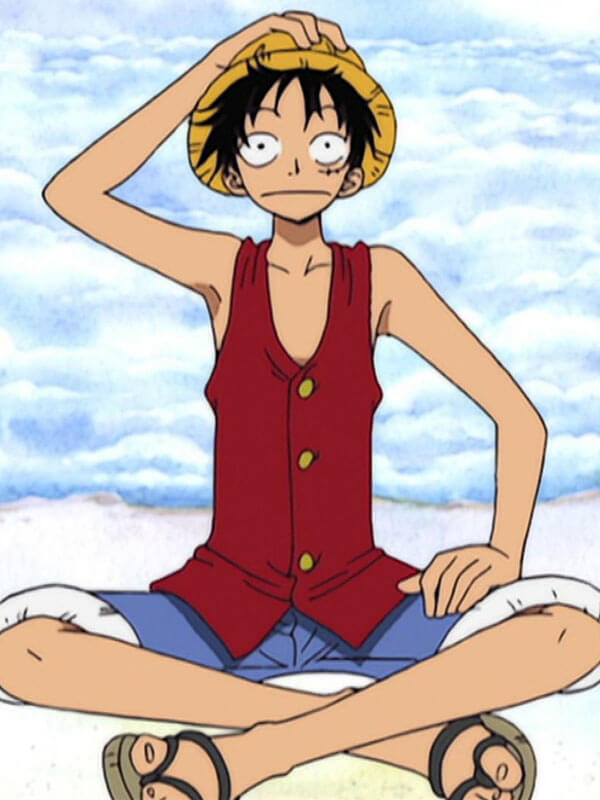 Monkey D Luffy One Piece Red Cotton Vest