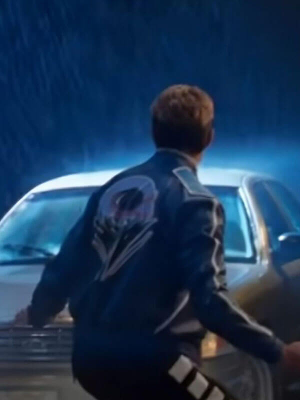 Mortal Kombat 2 2025 Karl Urban Blue Leather Jacket